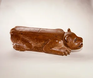 Tambour jaguar accroupi, culture Aztèque
